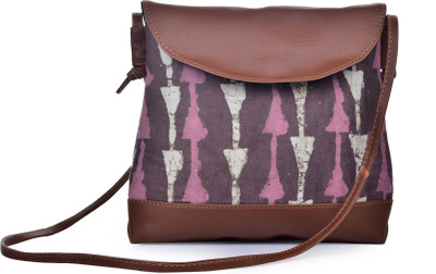 

MAAND Women Casual Multicolor Leatherette, PU, Cotton Sling Bag