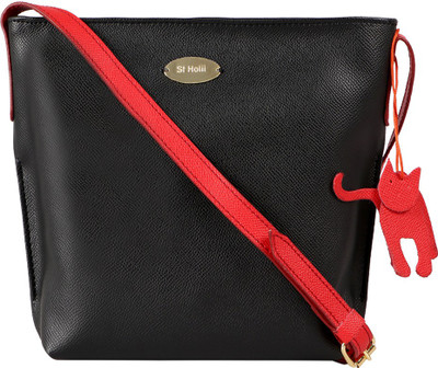 

Holii Women Casual Black PU Sling Bag