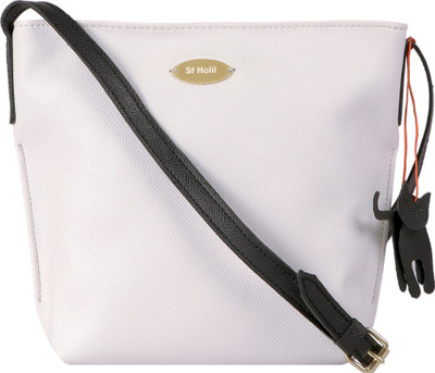 

Holii Women Casual White PU Sling Bag