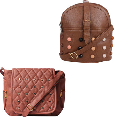

Element Cart Women Casual, Evening/Party, Formal Brown PU Sling Bag