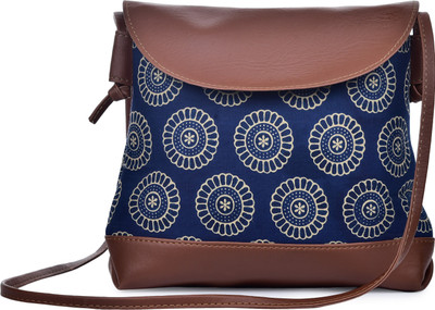 

MAAND Women Casual Multicolor Leatherette, PU, Cotton Sling Bag