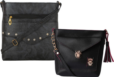 

Fillin Cart Women Casual, Evening/Party, Formal Black PU Sling Bag