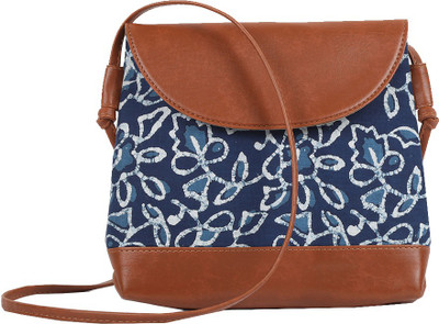 

MAAND Women Casual Multicolor Leatherette, PU, Cotton Sling Bag