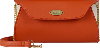 

Holii Women Casual Orange PU Sling Bag