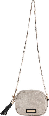 

Dune London Women Casual Gold Leatherette Hand-held Bag