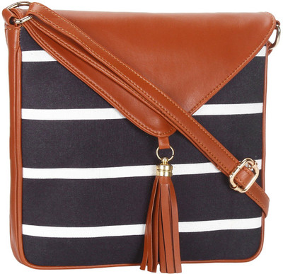 

Lychee Bags Women Casual Multicolor Canvas Sling Bag