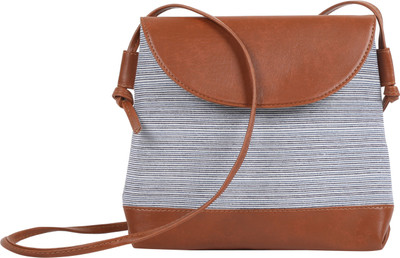 

MAAND Women Casual Multicolor Leatherette, PU, Cotton Sling Bag