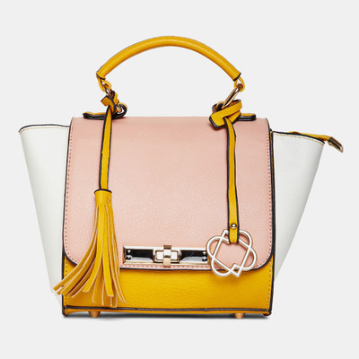 

Cara Mia Women Casual Yellow PU Sling Bag