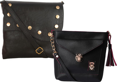 

Fillin Cart Women Casual, Evening/Party, Formal Black PU Sling Bag