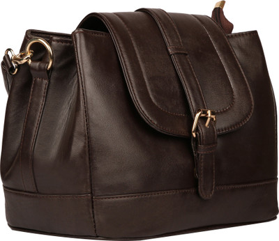 Roseberries Women Formal Brown PU Shoulder Bag