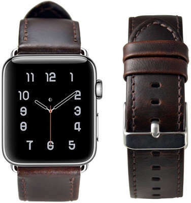 

Globus Geschaft Leather Watch Strap Band for Apple Watch , Dark Brown 42mm Smart Watch Strap(Brown)