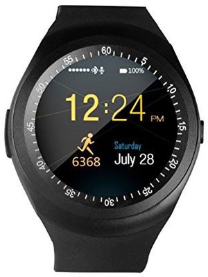 

Tricoloursales SIM & Memory Card slot Black Smartwatch(Black Strap 240*240)