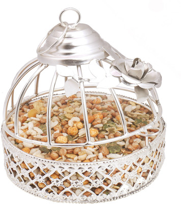 

Ghasitaram Gifts Namkeens-Silver Protein Mix Namkeen Cage(200 g, Pack of 2)