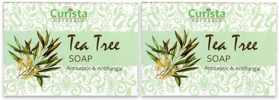 

Curista Naturals Tea Tree Anti-Fungal & Anti-Septic Face & Body Soap 75 gms (Pack of 2)(150 g, Pack of 2)