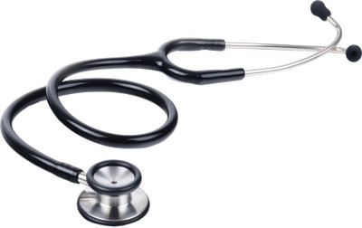 

MSI Original Microtone Black Stethoscope with Yellow and Green tube with Ear Piece and diaphragm Acoustic Stethoscope(Black)