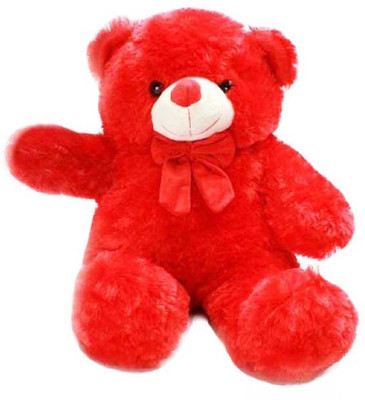 

GVMC TOYS Cute Gentalman Red Fur Teddy With Tie - 70 cm(Red)