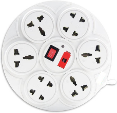 

AASHI TRADERS 8 PIN WHT EXTENSION 8 Socket Surge Protector(White)