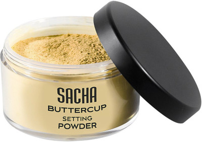 

Sacha Cosmetics BUTTERCUP POWDER. No ashy flashback in selfies & photos. Flash-friendly loose face powder for Medium to Deep skin tones 1.25 oz(50 g)