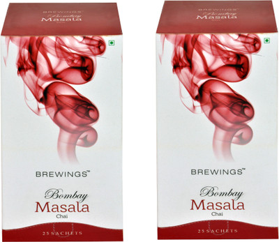 

Brewings Bombay Masala Unflavoured Black Tea Bags Box(200 g)