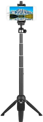 

Blendia 9928 2 IN 1 MINI DESKTOP TRIPOD SELFIE STICK WITH PHONEHOLDER REMOTE CONTROLLER Tripod(Black, Supports Up to 2500)