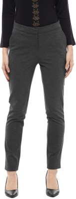 Allen Solly Regular Fit Women Black Trousers