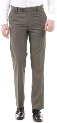 ARROW Regular Fit Men Grey Trousers