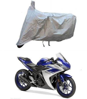 JVG Two Wheeler Cover for Yamaha(YZF R25, Silver)
