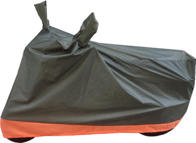 Road Emperor Two Wheeler Cover for Suzuki(Sling Shot Plus, Green, Orange)