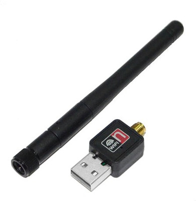 

SCORIA Wifi 600MBPS USB WiFi Dongle Adapter 802.11n/g/b with Antenna For Tablets & PC USB Adapter(Black)