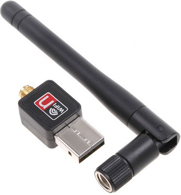 

SEGGO 600 Mbps USB WiFi Dongle Adapter 802.11n/g/b with Antenna USB Adapter(Black)