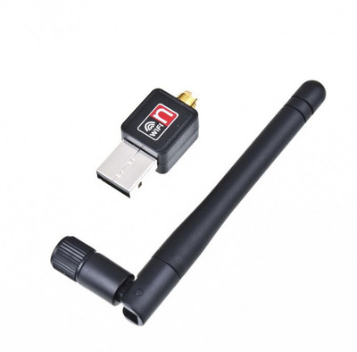 

SCORIA USB wifi Adapter 300mbps Wireless 802.11n/g/b with high gain external Antenna USB Adapter(Black)