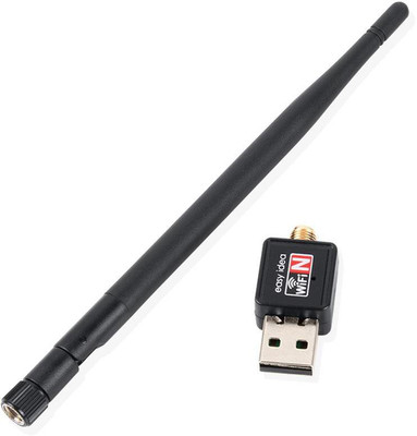 

SCORIA 600Mbps USB WiFi Dongle 600Mbps Wireless Adapter 802.11N/G/B with Antenna for All Pc, Laptops USB Adapter(Black)