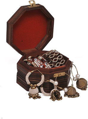 

CRUZ INTERNATIONAL SHAHI MAKEUP, JEWELLERY BOX Vanity Box(Brown)