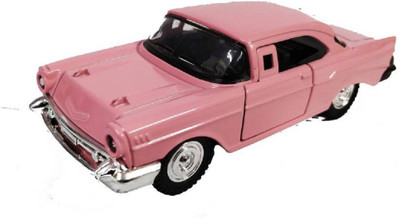 

Sanyal Vintage Luxury Die cast Metal Car Model Auto Series Scale 1:32 With Pullback Action & Open-able Door Car For Kids (Pink)(Pink)