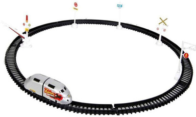 

Alpyog High Speed Bullet Train Toy Set Game with Tracks and Signals for Kids - Battery Operated(Above 3 yrs)(White)