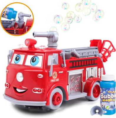

Alpyog Fire Rescue Truck and Bubble Liquid Bottle With Music And Sound For Kids(Above 3 yrs)(Red)