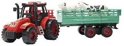 

Alpyog Super Tractor with Real Looking fruits Trolley Toy for Children(Above 3 yrs)(Red)