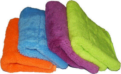 Auto Hub Microfiber Vehicle Washing  Cloth(Pack Of 4, 340 GSM)