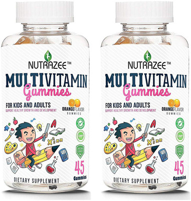 

Nutrazee Complete Multivitamin Vegetarian Gummies, 45 Gummy Bears(2 No)