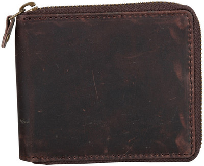 

AspenLeather Men Brown Genuine Leather Wallet(6 Card Slots)