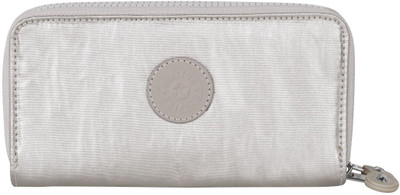

Kipling Women Black Fabric Wallet(5 Card Slots), Retro geo black