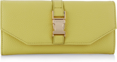 

Caprese Women Yellow Artificial Leather Wallet(8 Card Slots)