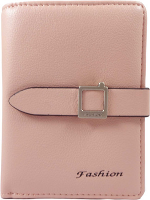 

SB Women Pink Artificial Leather Wallet(4 Card Slots)