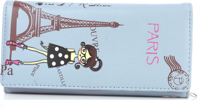 

b4bags Girls Blue Artificial Leather Wallet(4 Card Slots)