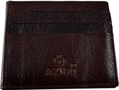 

Azibo Men Brown Genuine Leather Card Holder(18 Card Slots)