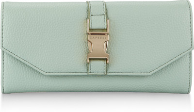 

Caprese Women Green Artificial Leather Wallet(8 Card Slots), Mint green