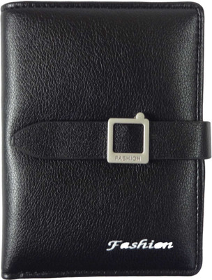 

SB Women Black Artificial Leather Wallet(4 Card Slots)