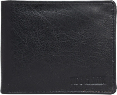

Hide & Sleek Men Formal Black Genuine Leather Wallet(7 Card Slots), Black_567