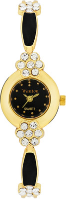 

WANTON Z3-black small size black color diamond kundan bracelet attractive women's Watch - For Women