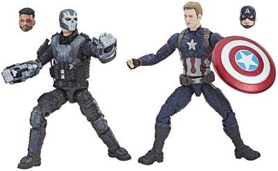 

Hasbro Marvel Studios The First Ten Years Captain America and Cross Bones(Multicolor)